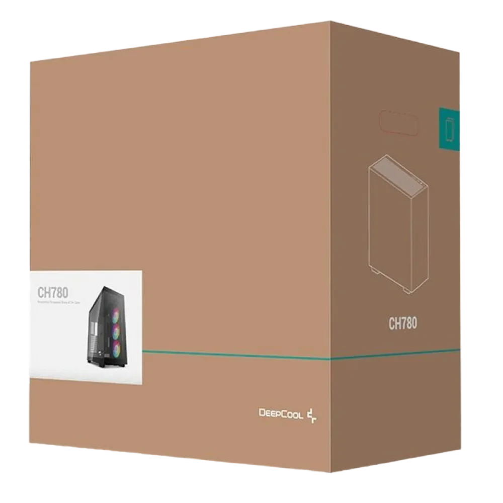 Carcasă PC Deepcool CH780, Full-Tower, Fără PSU, Negru