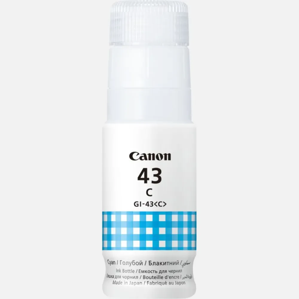 Контейнер с чернилами Canon GI-43, 60мл, Голубой