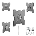 Suport fixat pe perete Gembird WM-42F-03, Negru