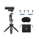 Microfon portabil pentru înregistrare vocală Sennheiser MKE 400, Cu fir, Negru