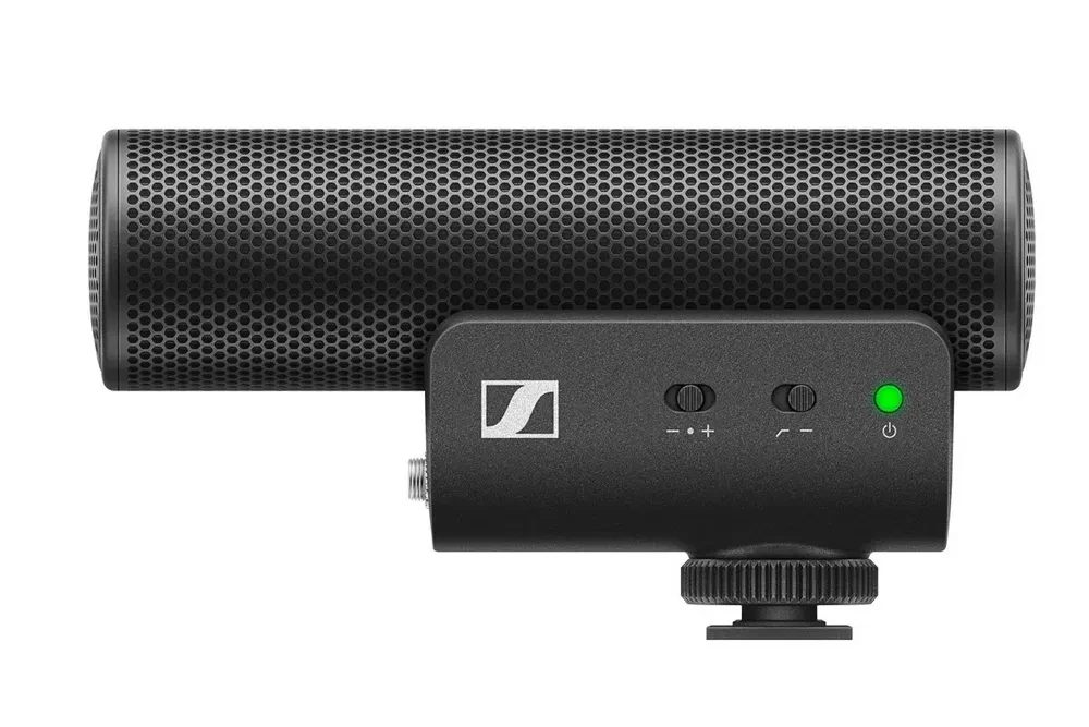 Microfon portabil pentru înregistrare vocală Sennheiser MKE 400, Cu fir, Negru