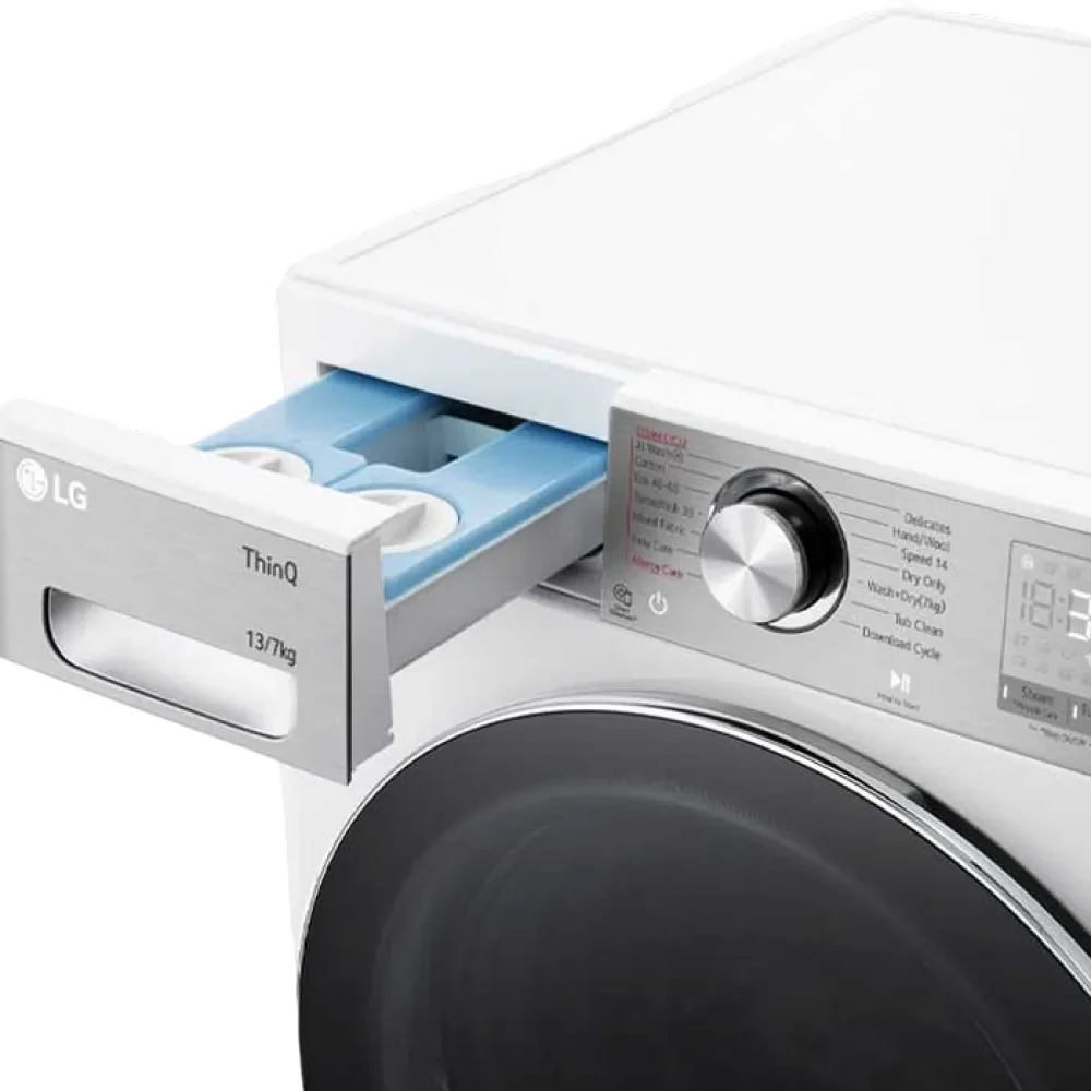Стирально-сушильная машина LG F4DR913P3WA, 13кг, Белый