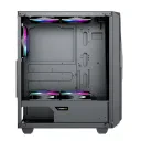 Carcasă PC Gamemax Revolt, Midi-Tower, Fără PSU, Negru