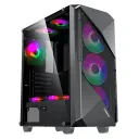 Carcasă PC Gamemax Revolt, Midi-Tower, Fără PSU, Negru
