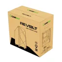 Carcasă PC Gamemax Revolt, Midi-Tower, Fără PSU, Negru