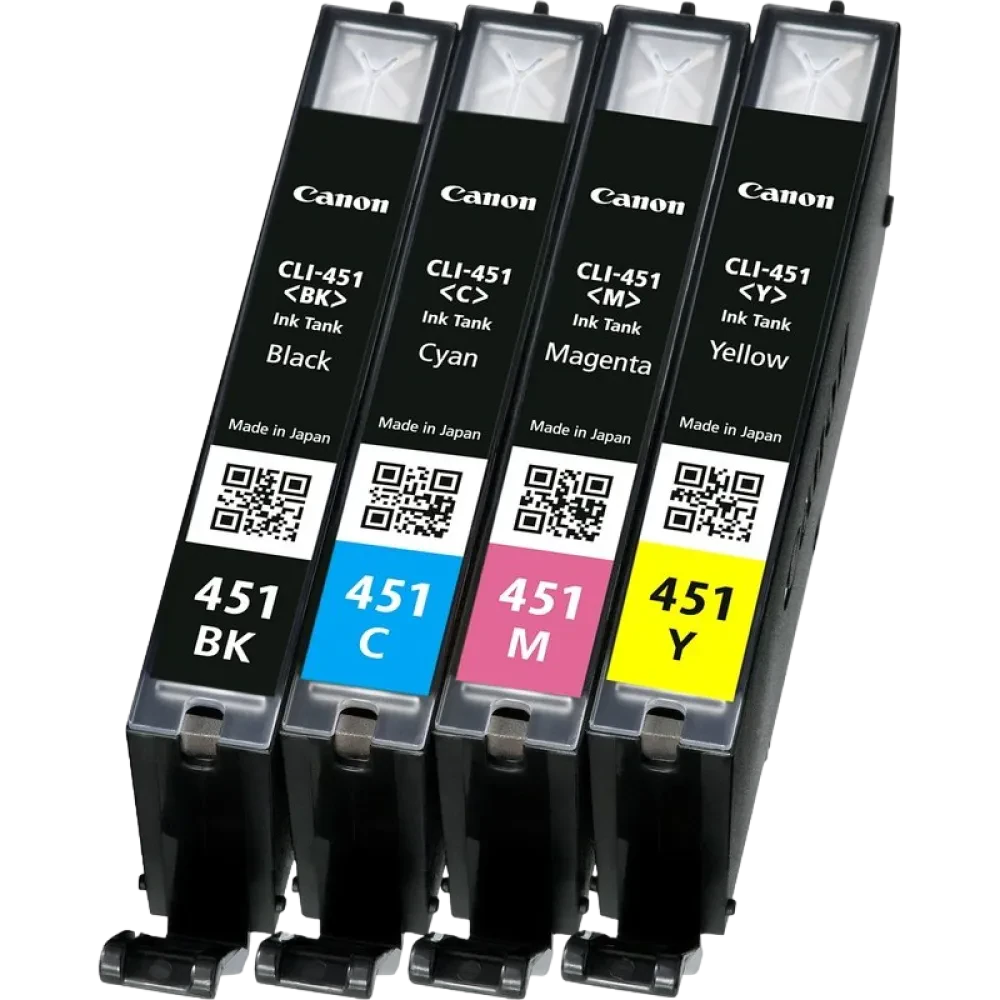 Cartușe de cerneală multipack Canon CLI-451, 7ml, Multipack BK/C/M/Y