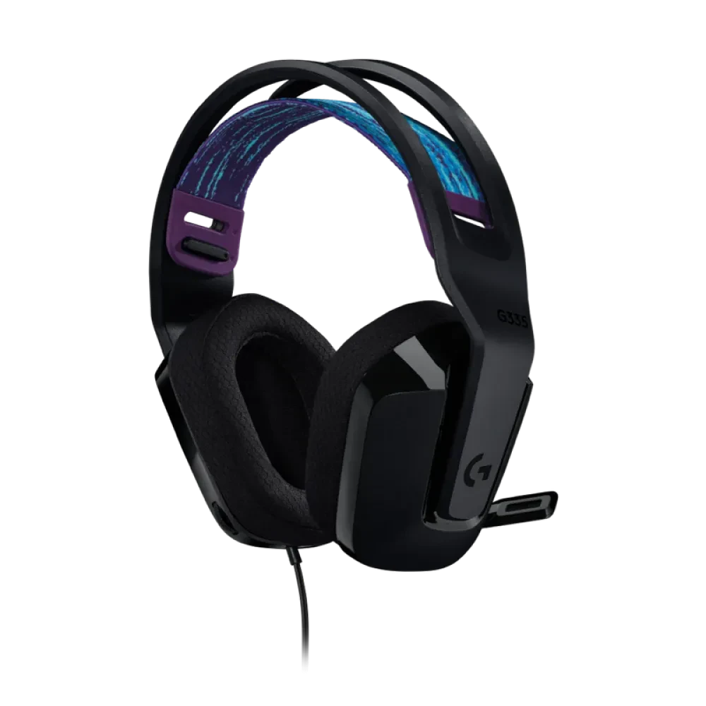 Căști gaming Logitech G335, Cu fir, Negru