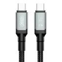 Кабель для зарядки и синхронизации XO NB-Q264B, USB Type-C/USB Type-C, 2м, Чёрный