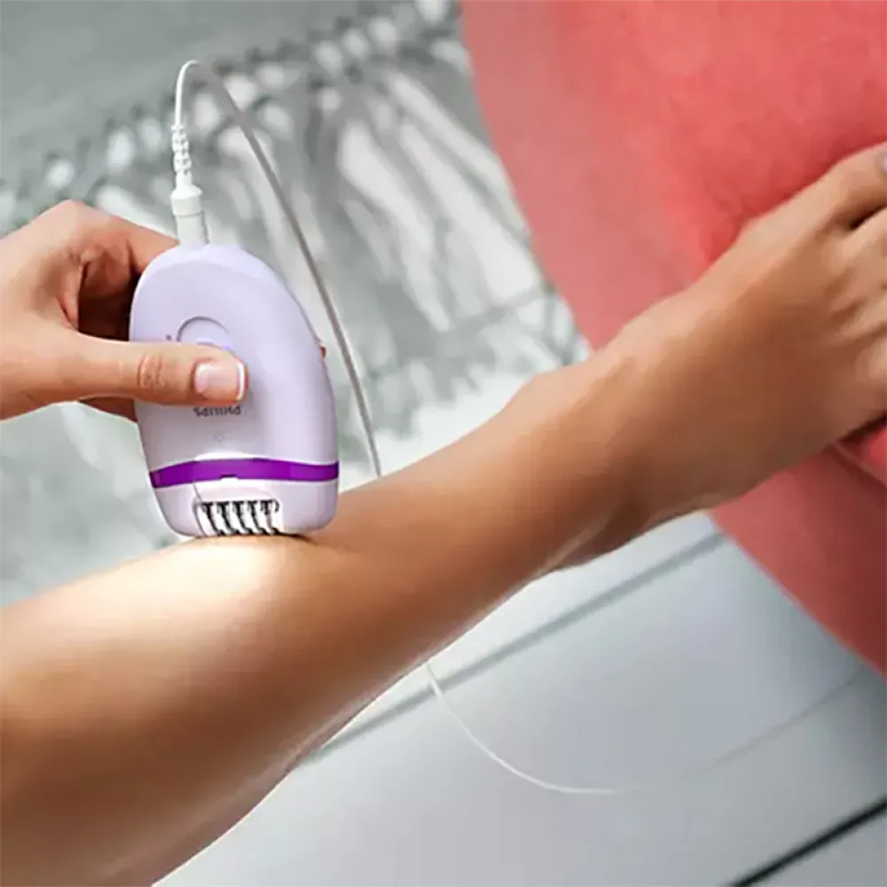 Эпилятор Philips BRE275/00, Белый | Фиолетовый