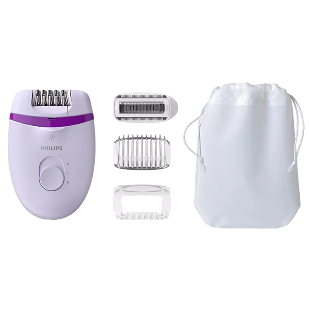 Эпилятор Philips BRE275/00, Белый | Фиолетовый