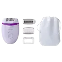 Эпилятор Philips BRE275/00, Белый | Фиолетовый