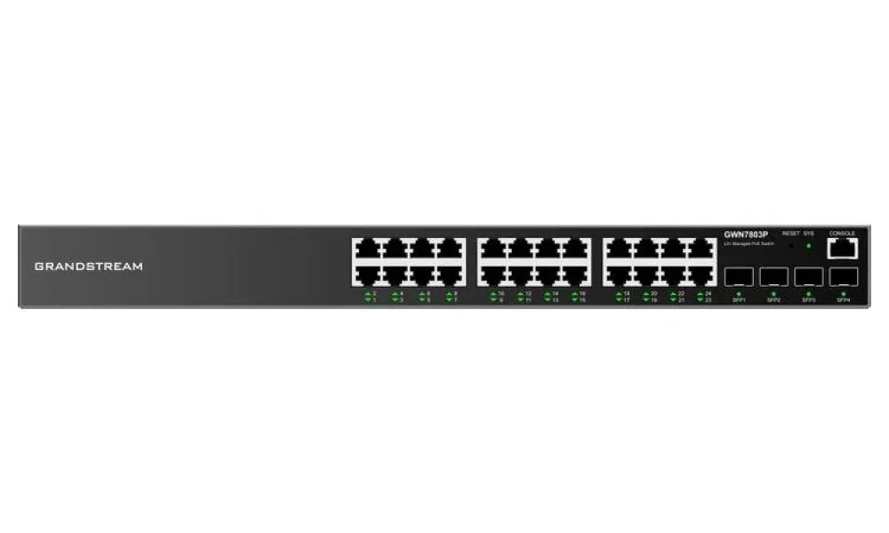 PoE коммутатор Grandstream GWN7803P, IEEE 802.3af/at