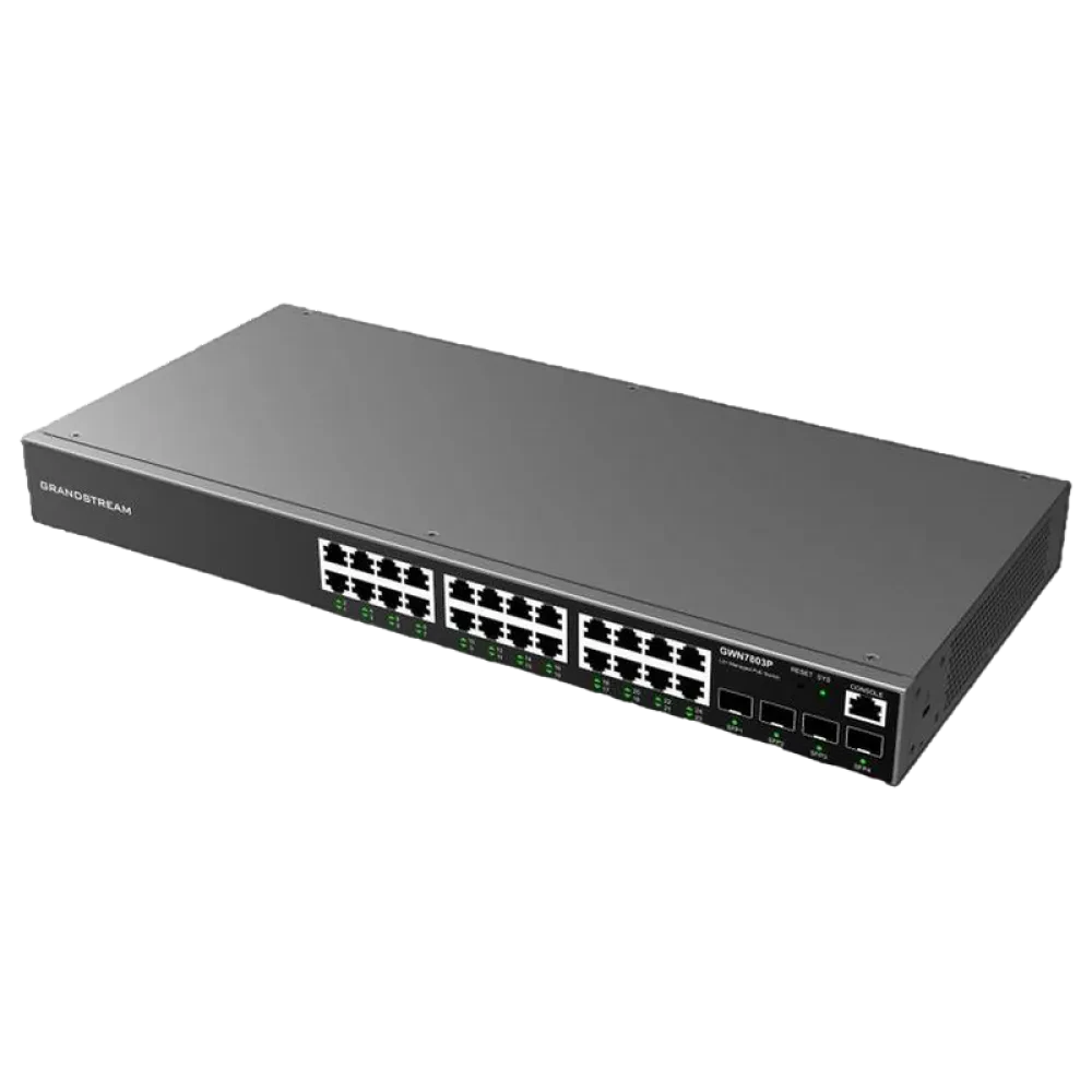 Switch de rețea Grandstream GWN7803, 24x 10/100/1000 Mbps