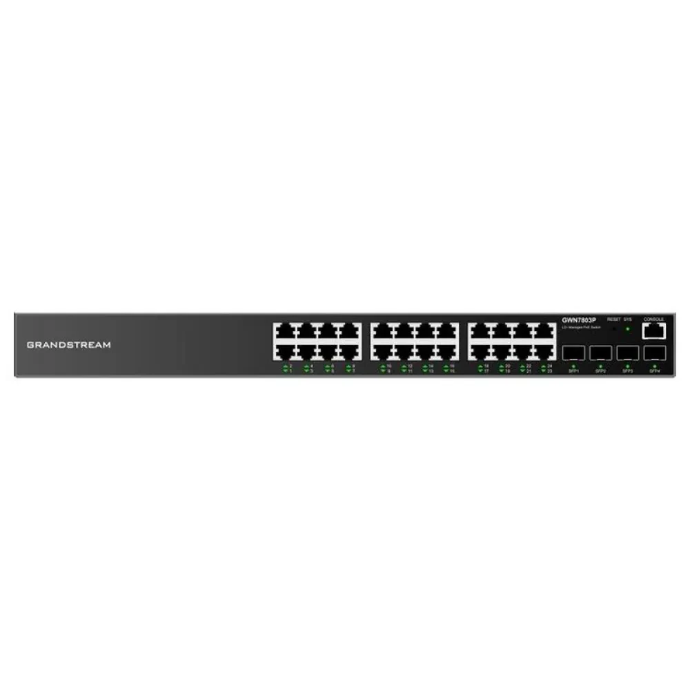 Switch de rețea Grandstream GWN7803, 24x 10/100/1000 Mbps