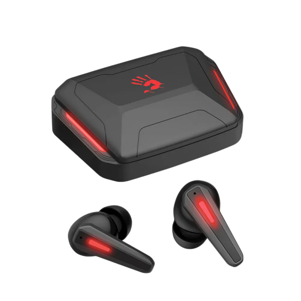 Căști gaming Bloody M70, Fără fir, Negru/Rosu