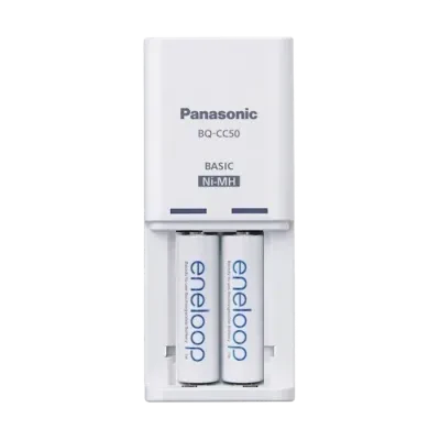 Încărcător Acumulatori Panasonic BQ-CC50, Alb