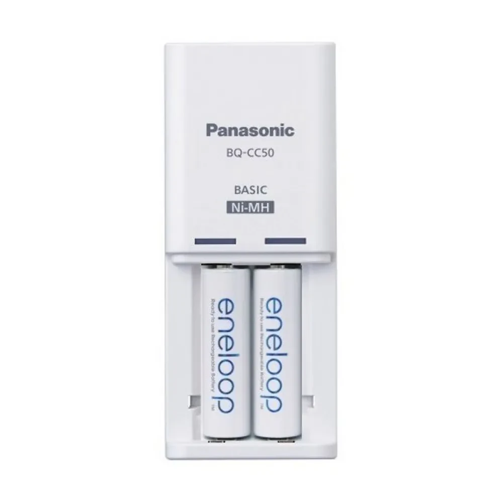 Încărcător Acumulatori Panasonic BQ-CC50, Alb