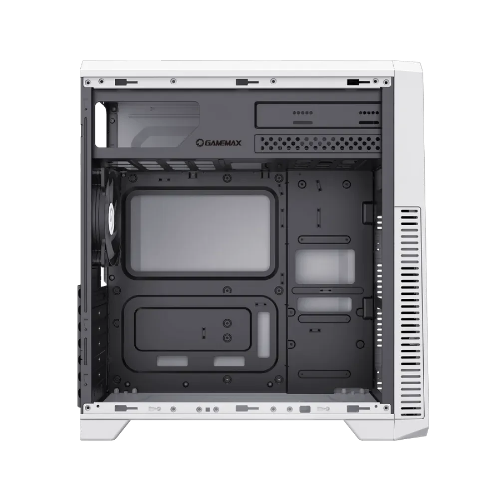 Компьютерный корпус Gamemax G561E-WH, Midi-Tower, Без блока питания, Черный | Белый