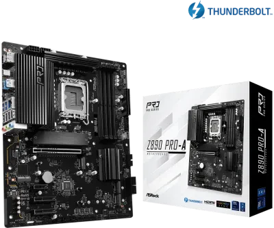 Placă de bază ASRock Z890 PRO-A, LGA1851, Intel Z890, ATX