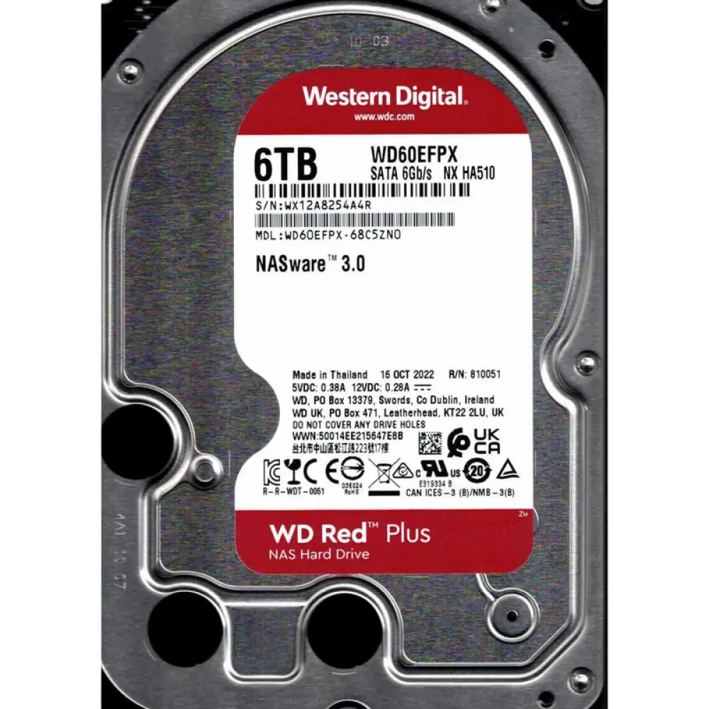 Unitate HDD Western Digital WD Red Plus, 3.5", 6 TB <WD60EFPX>