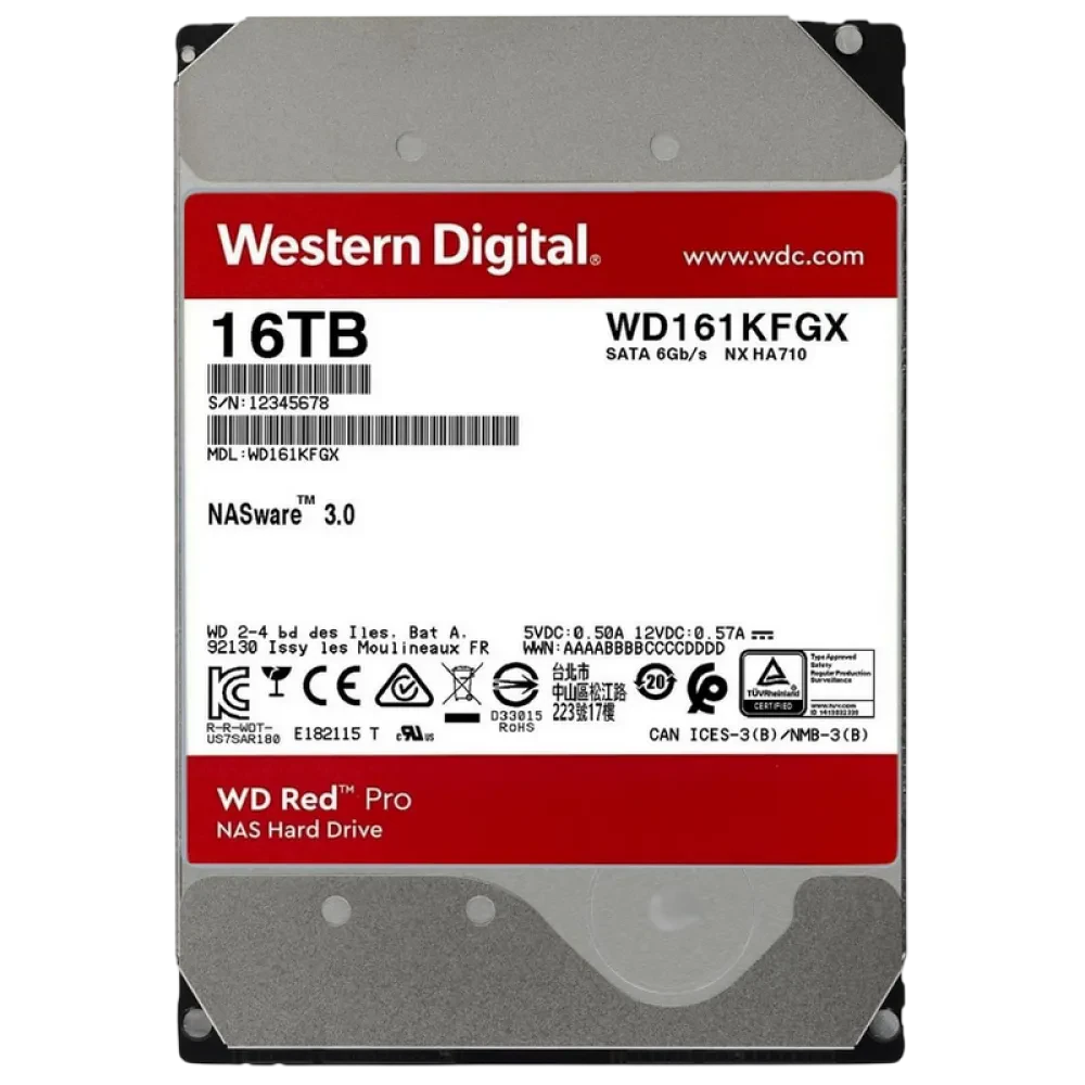 Unitate HDD Western Digital WD Red Pro, 3.5", 16 TB <WD161KFGX>