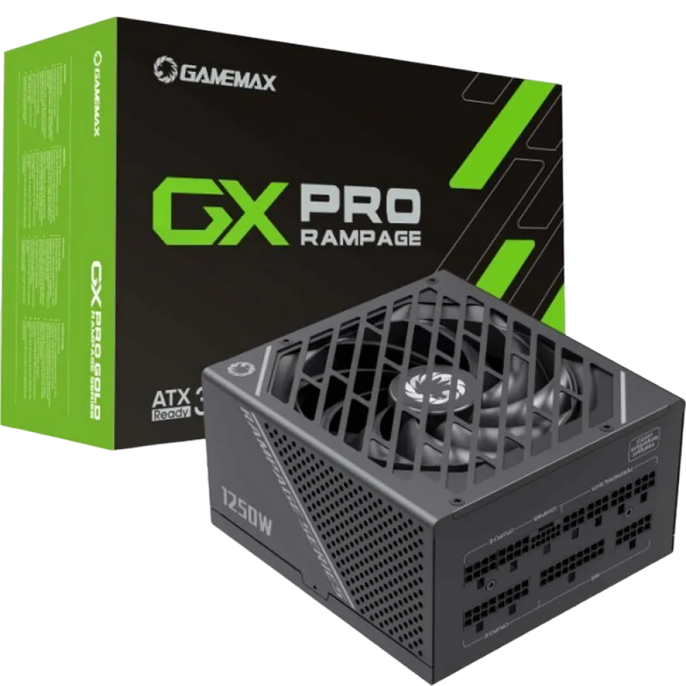 Блок питания для компьютеров Gamemax GX-1250 PRO, 1250Вт, ATX, Полностью модульный