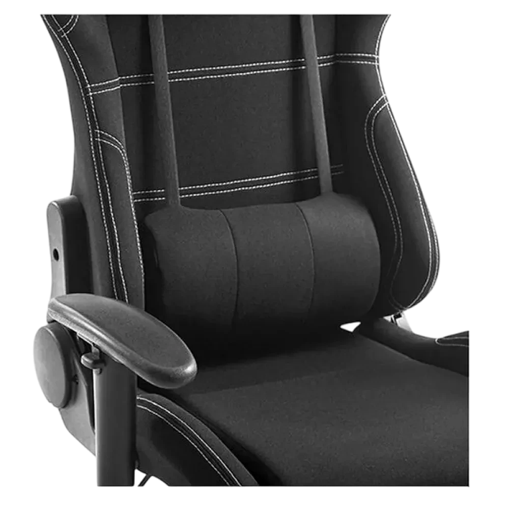 Scaun Gaming Lumi CH06-14, Textil, Negru