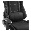 Scaun Gaming Lumi CH06-14, Textil, Negru