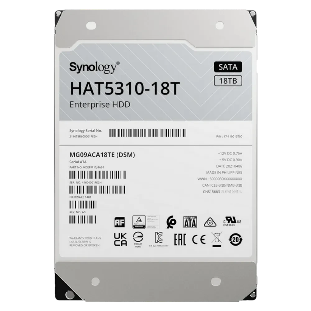Unitate HDD SYNOLOGY HAT5310-18T, Argintiu