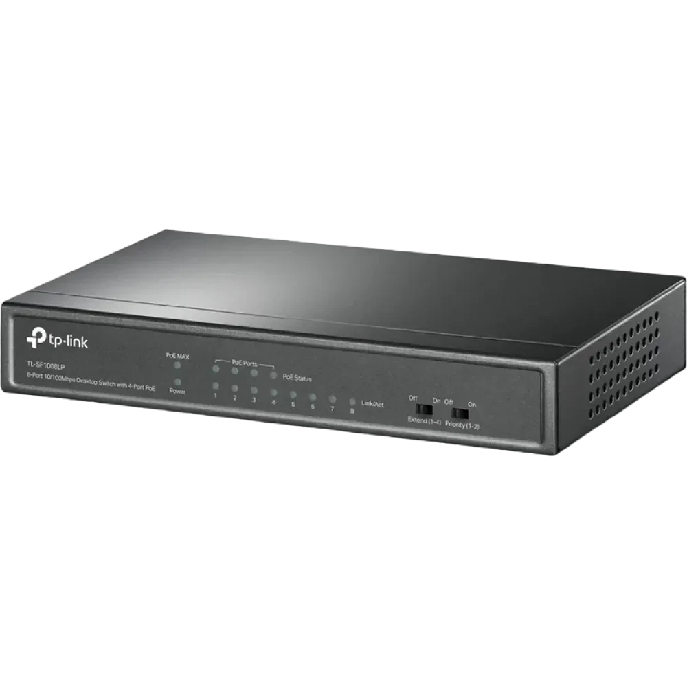 Comutator PoE TP-LINK TL-SF1008LP, 4x IEEE 802.3af