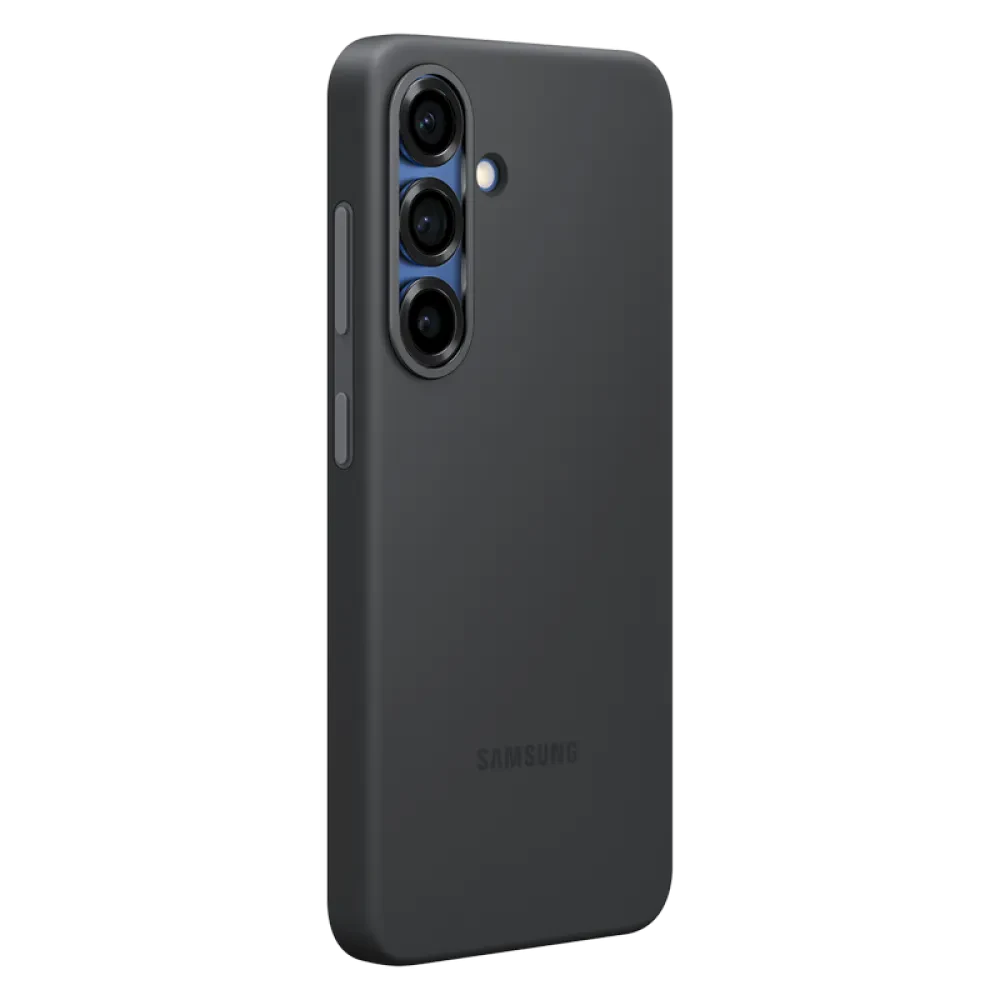 Husă Samsung Silicone Cover pentru Galaxy S25, Negru
