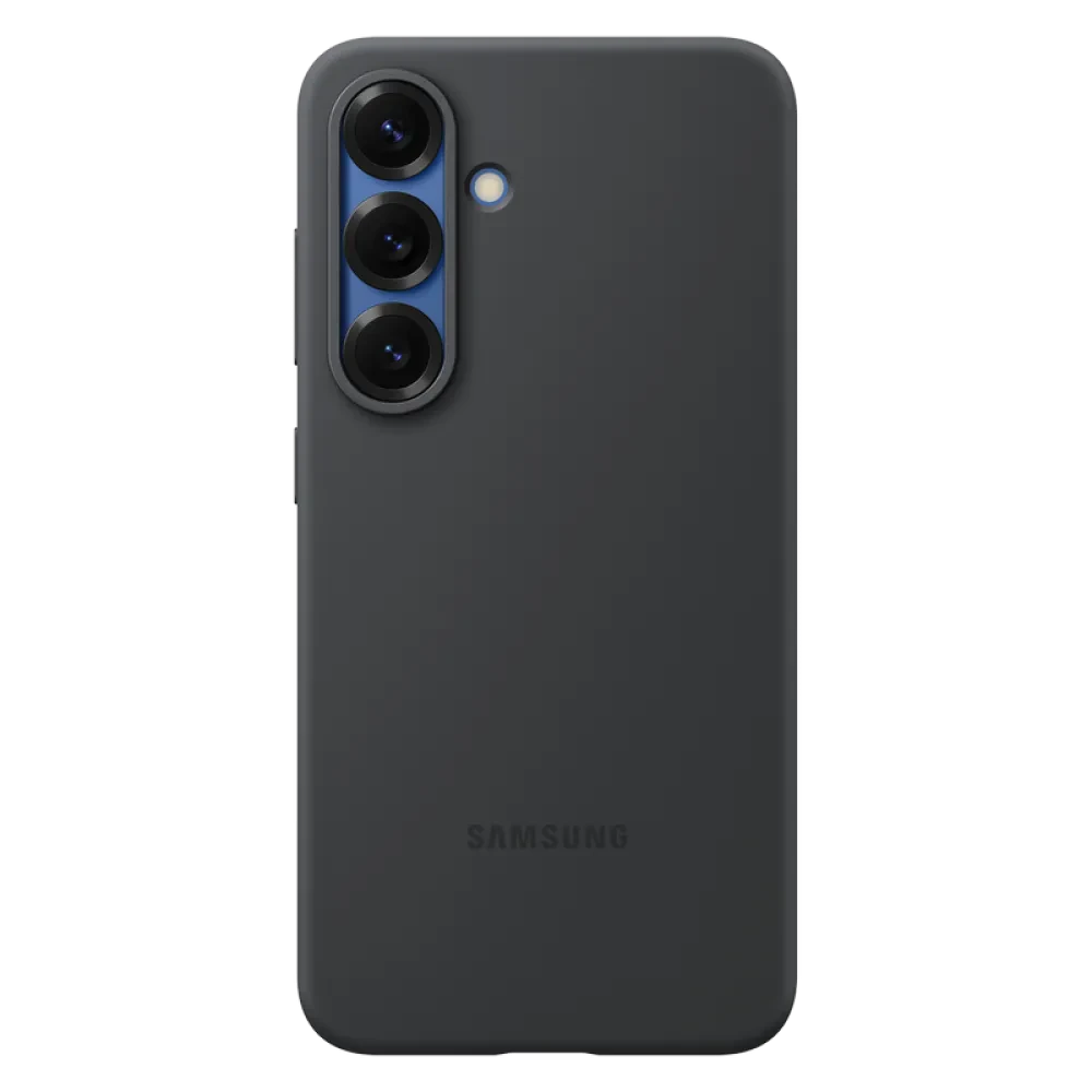 Husă Samsung Silicone Cover pentru Galaxy S25, Negru