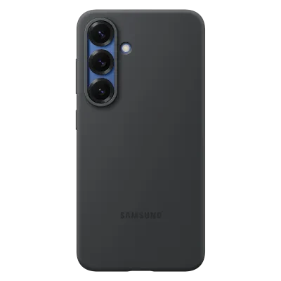 Husă Samsung Silicone Cover pentru Galaxy S25, Negru