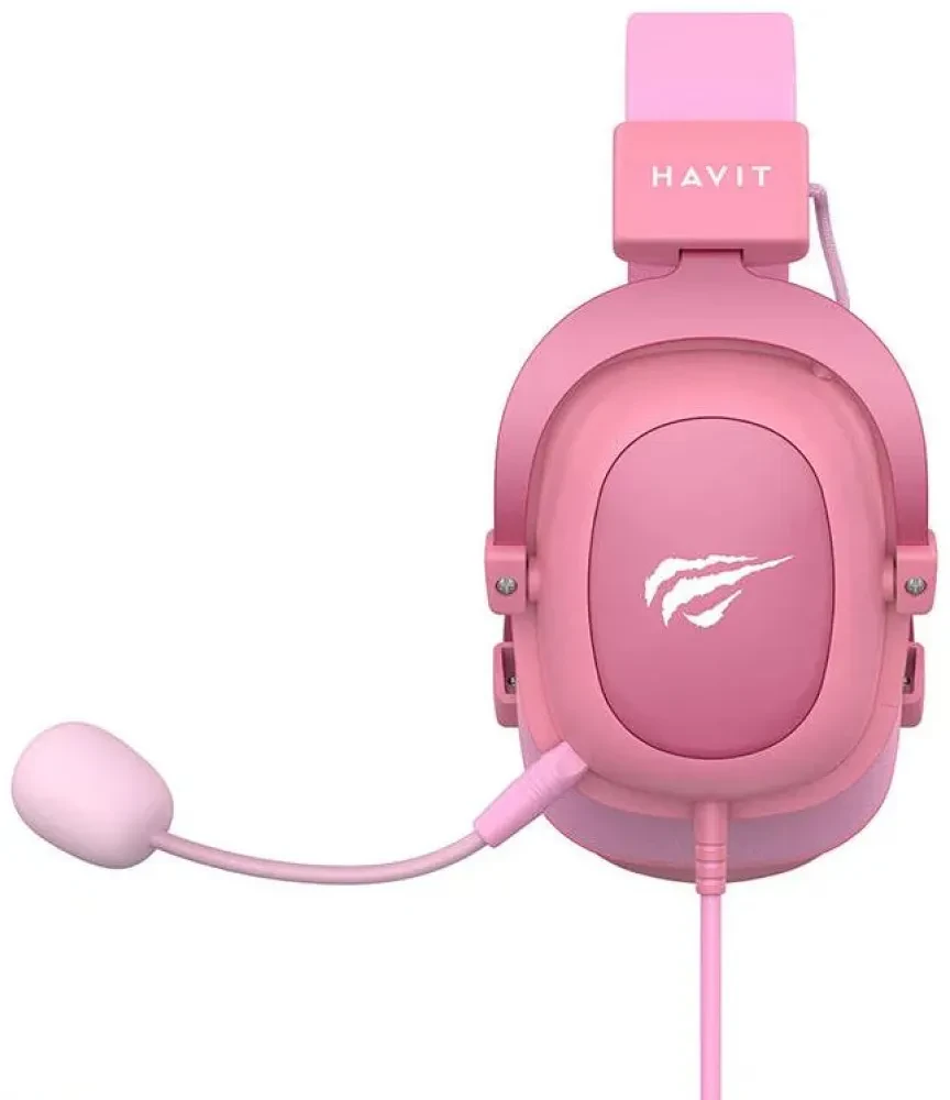 Игровая Гарнитура Havit H2002d, Проводной аналоговый, Розовый