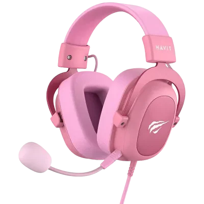 Căști gaming Havit H2002d, Cu fir, Roz