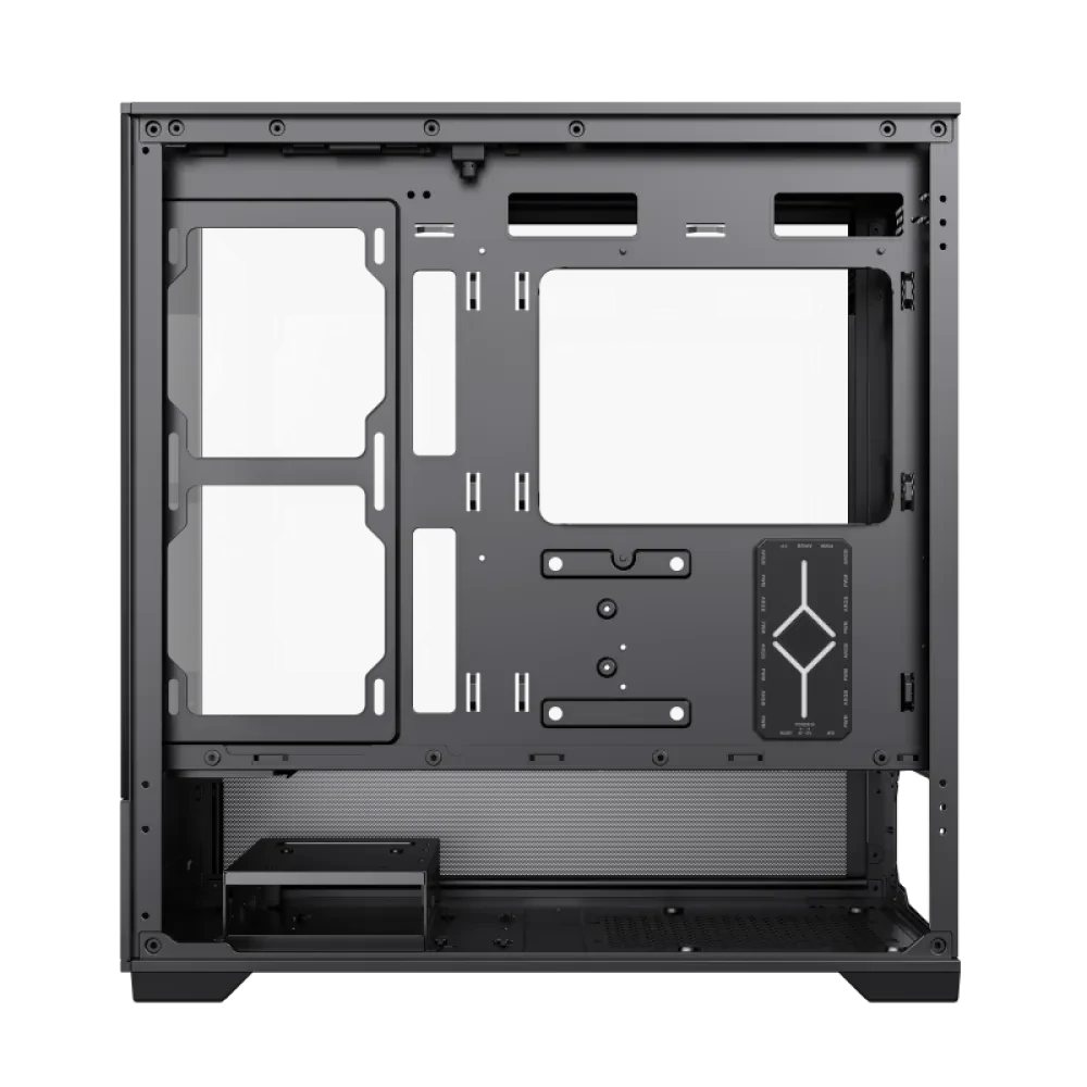 Carcasă PC Gamemax Vista M, Midi-Tower, Fără PSU, Negru
