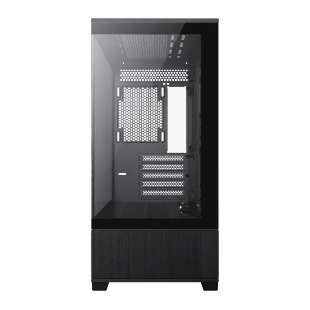 Carcasă PC Gamemax Vista M, Midi-Tower, Fără PSU, Negru