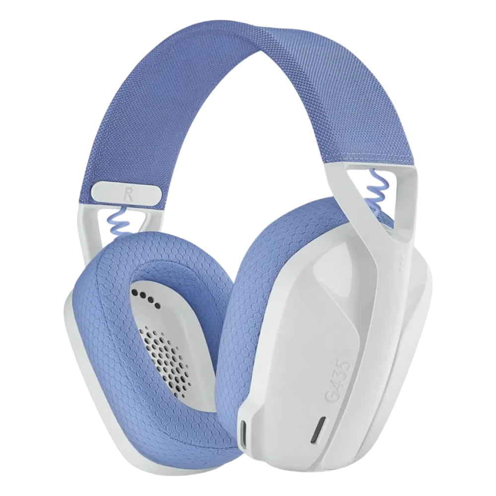 Căști gaming Logitech G435, Wireless, Alb/Liliac