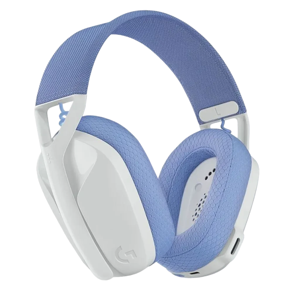 Căști gaming Logitech G435, Wireless, Alb/Liliac