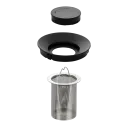 Ceainic cu infuzor RESTO 90516, 1L, Negru