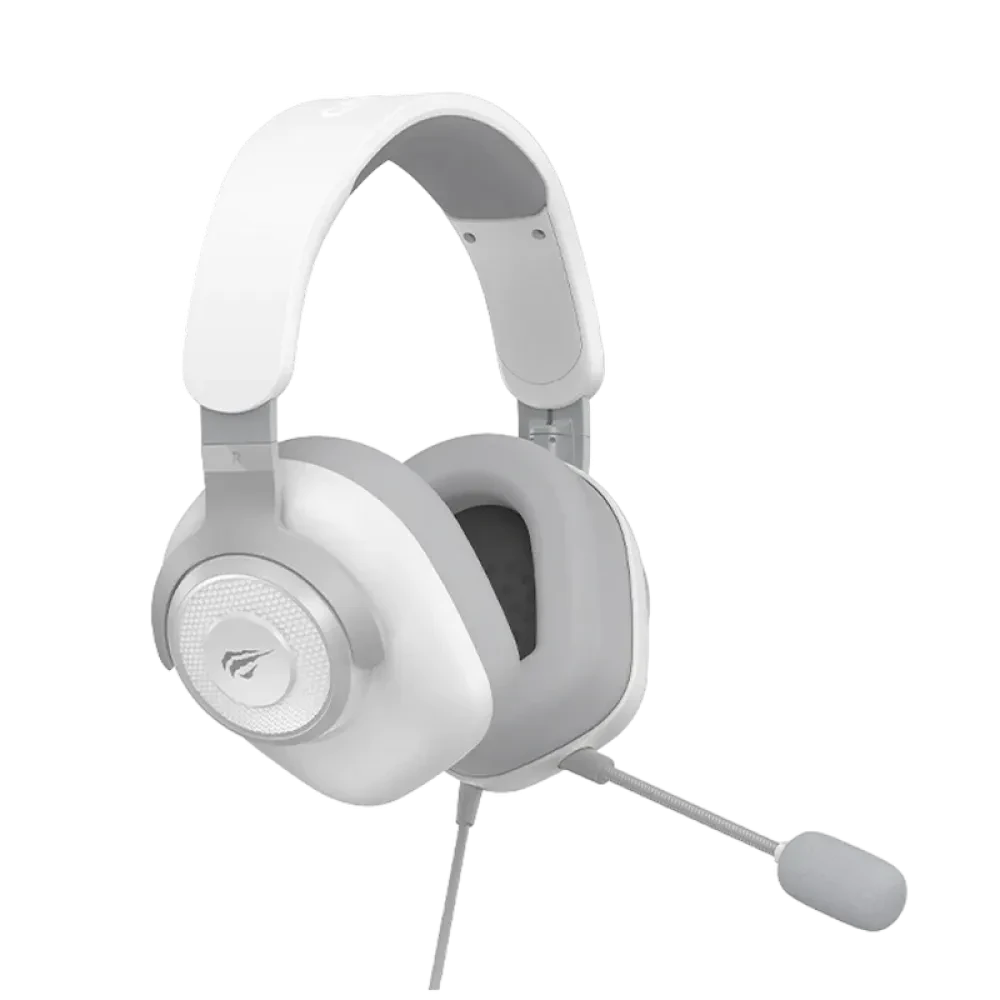 Căști gaming Havit H2230U, Cu fir, Alb | Gri