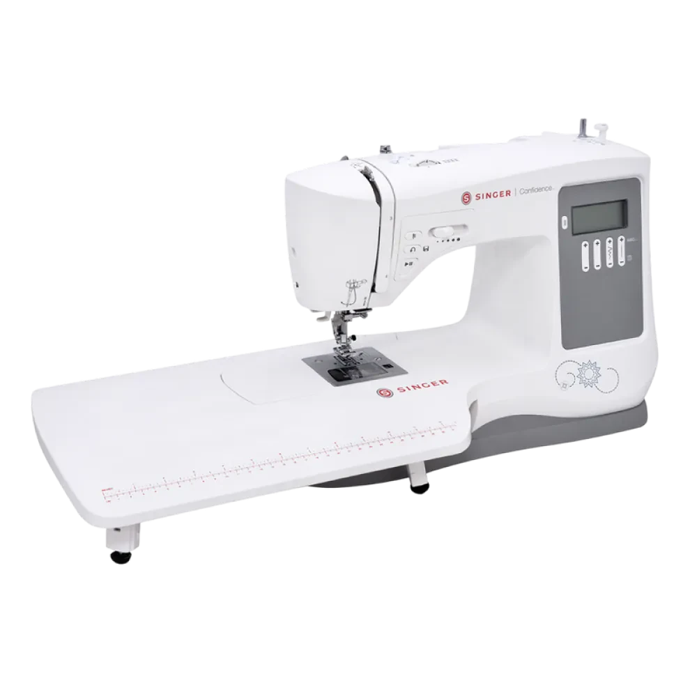 Mașină de cusut Singer Confidence 7640, Alb | Gri