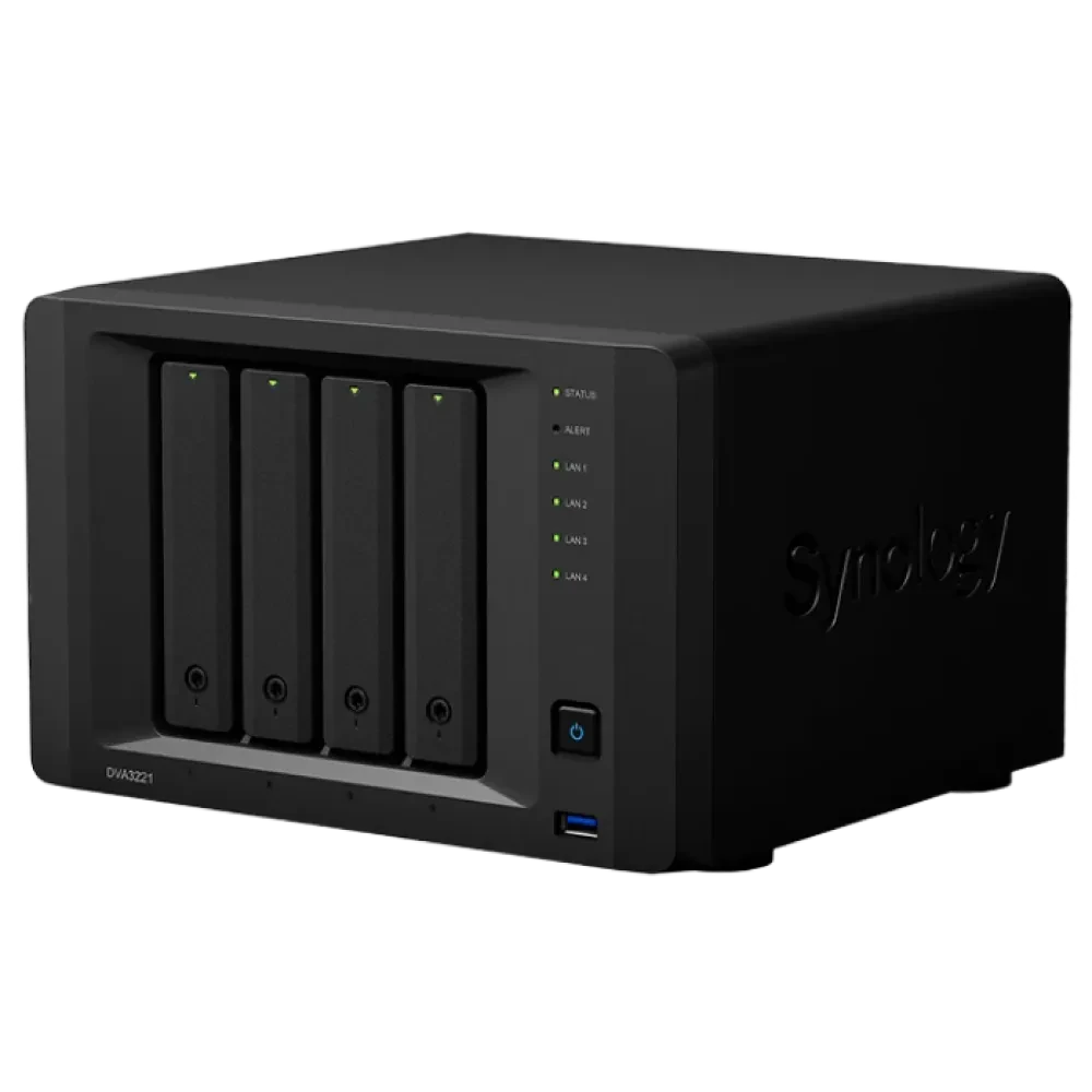 Stocare atașată la rețea SYNOLOGY DVA3221, Negru