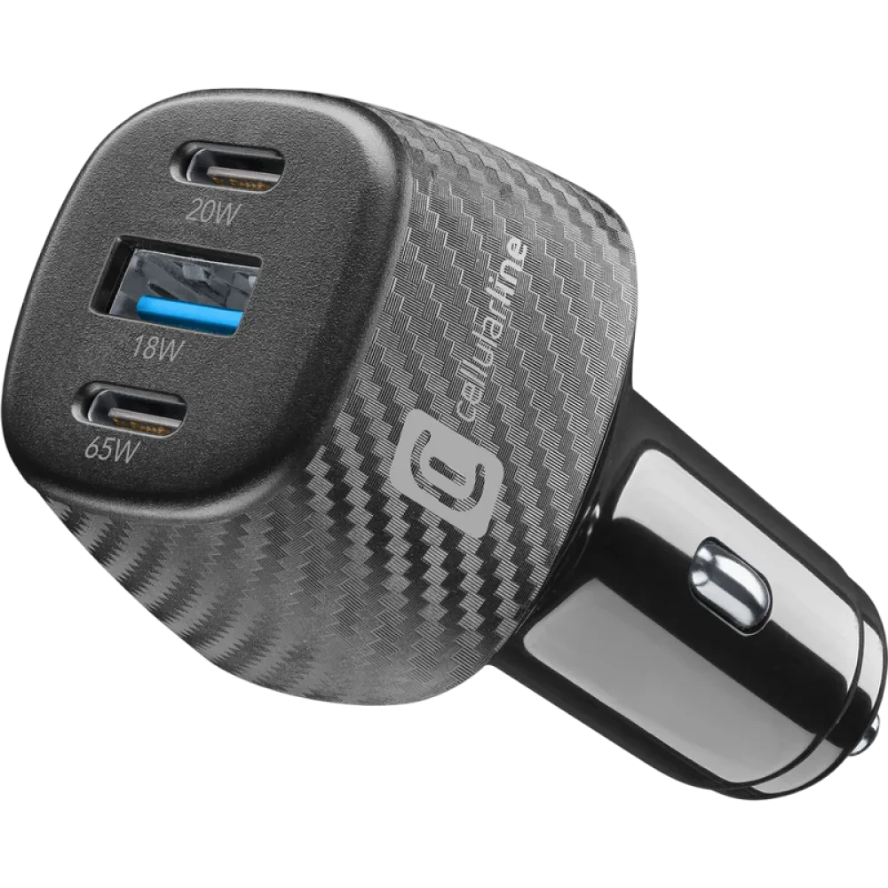 Автомобильное зарядное устройство Cellularline Car Multipower, 103Вт, Чёрный