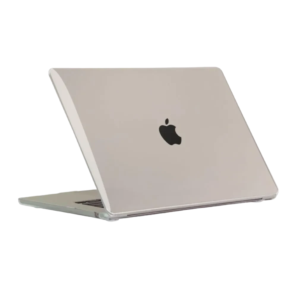 Husă pentru laptop Tech Protect Smartshell Macbook Air 15 (2023), 15", Policarbonat, plastic, Crystal Clear