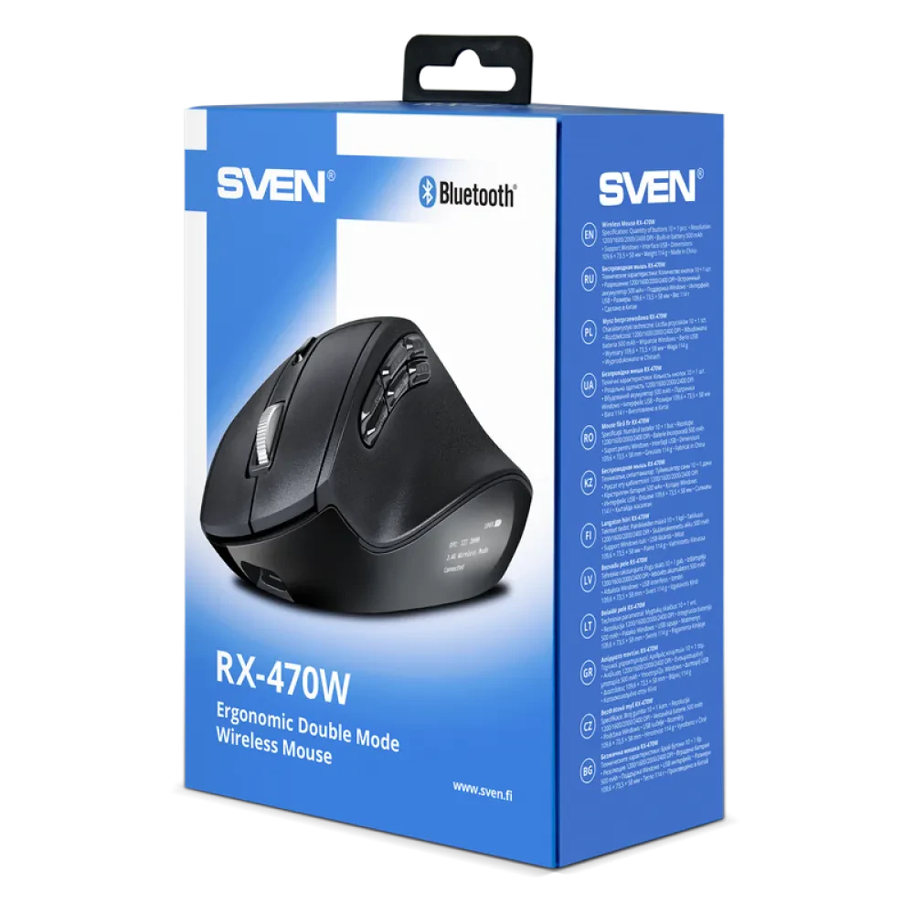 Mouse Wireless SVEN RX-470W, Negru