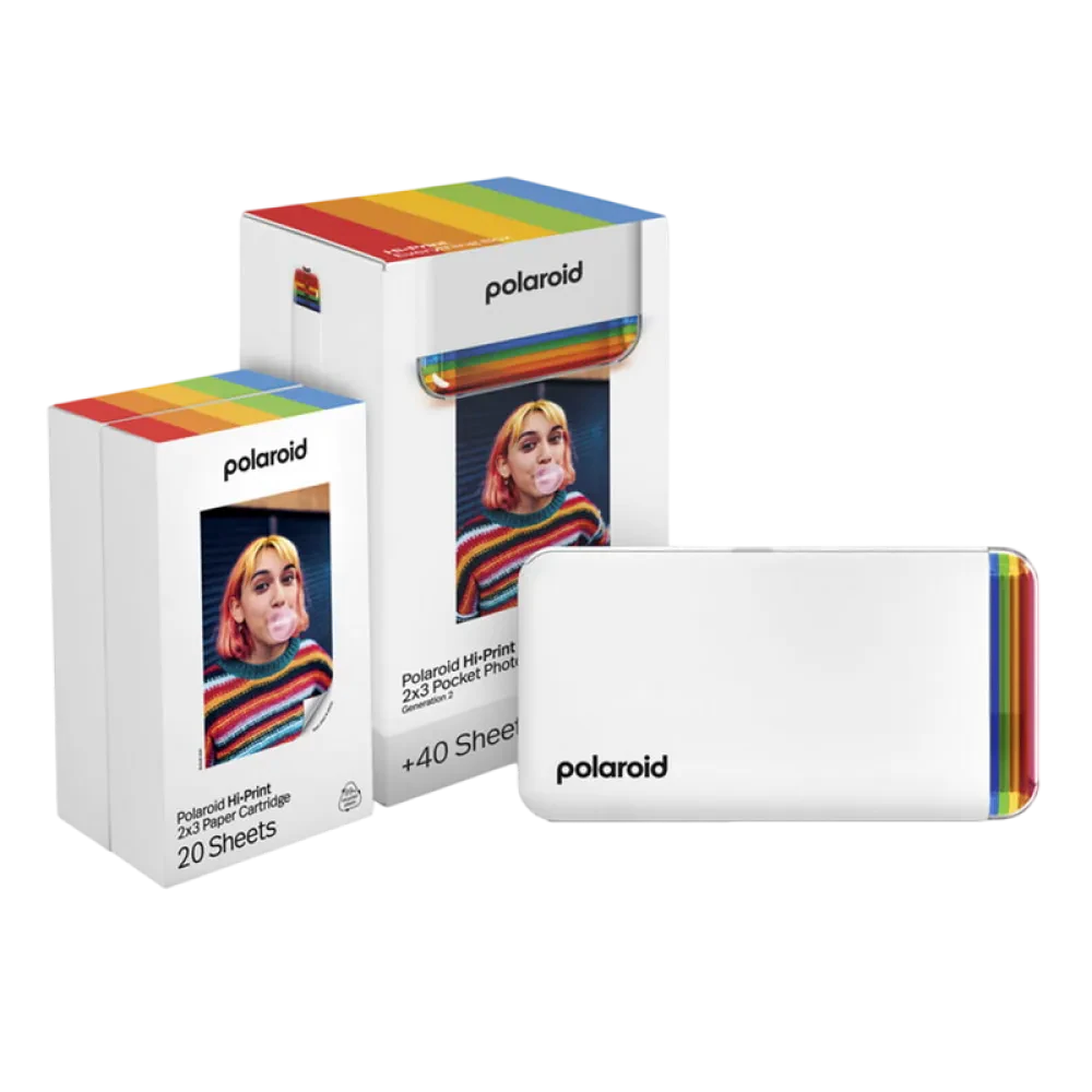Imprimantă foto Polaroid Hi-Print 2x3 Generation 2 E-Box, 54 x 86 mm, Alb