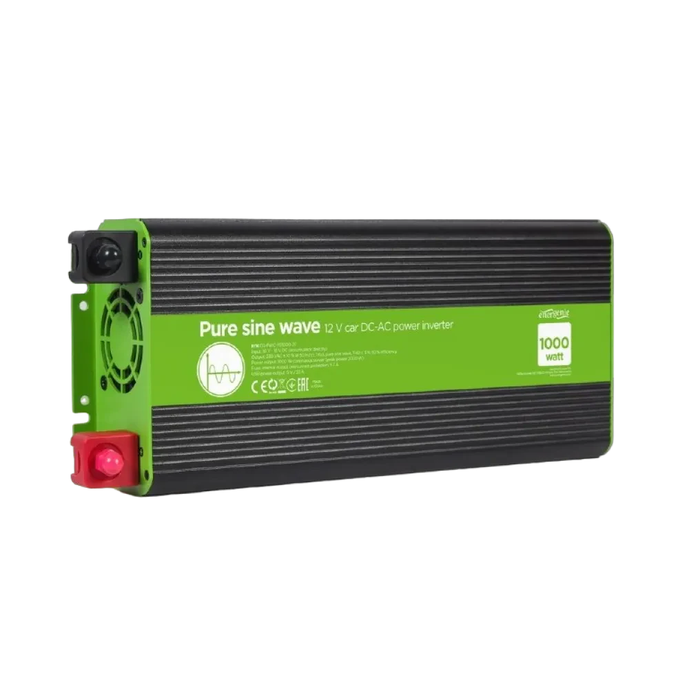 Invertor Auto Energenie EG-PWC-PS1000-01, 1000W, Multicolor