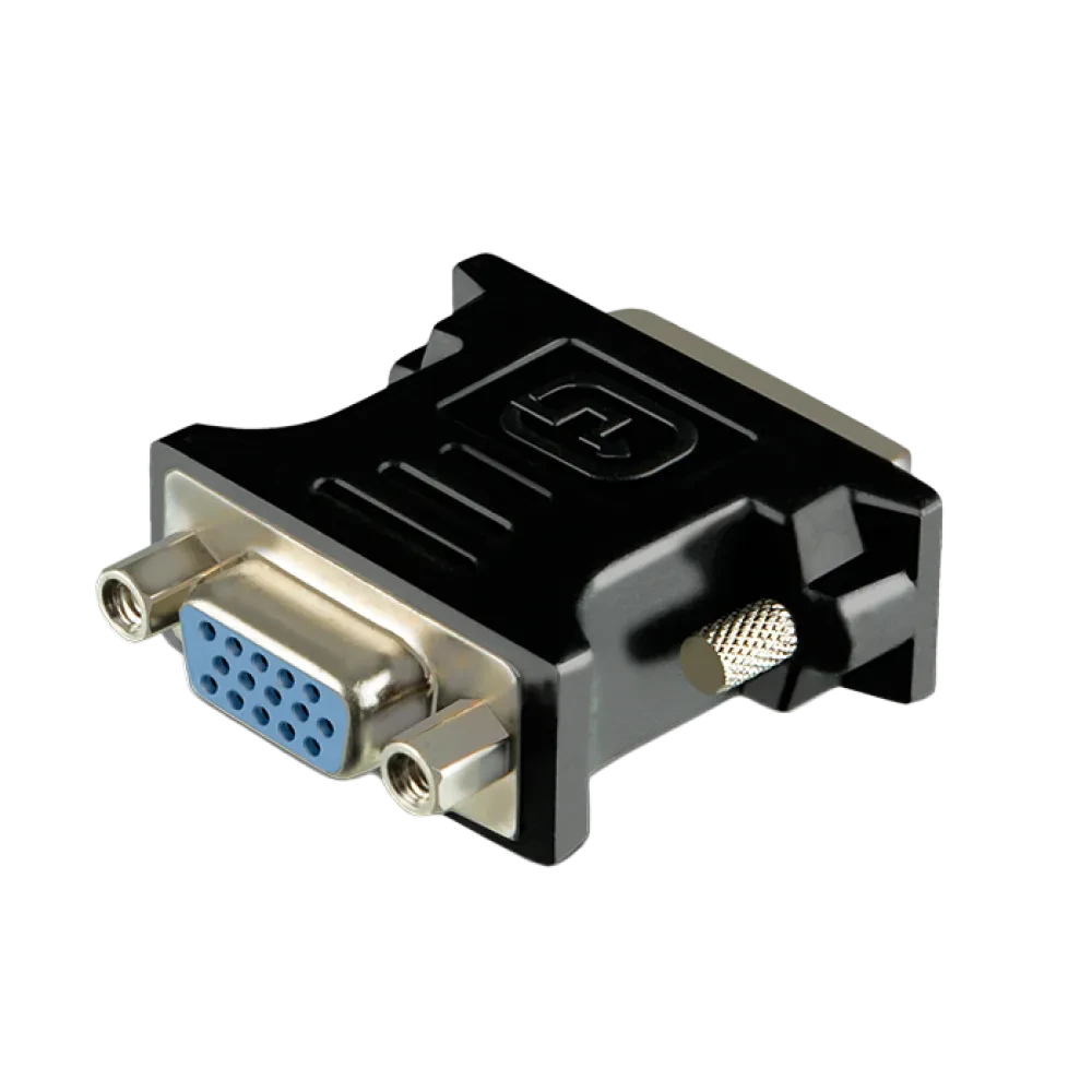 Видеоадаптер SVEN SV-015534, DVI-I (M) - VGA D-Sub (F), Чёрный