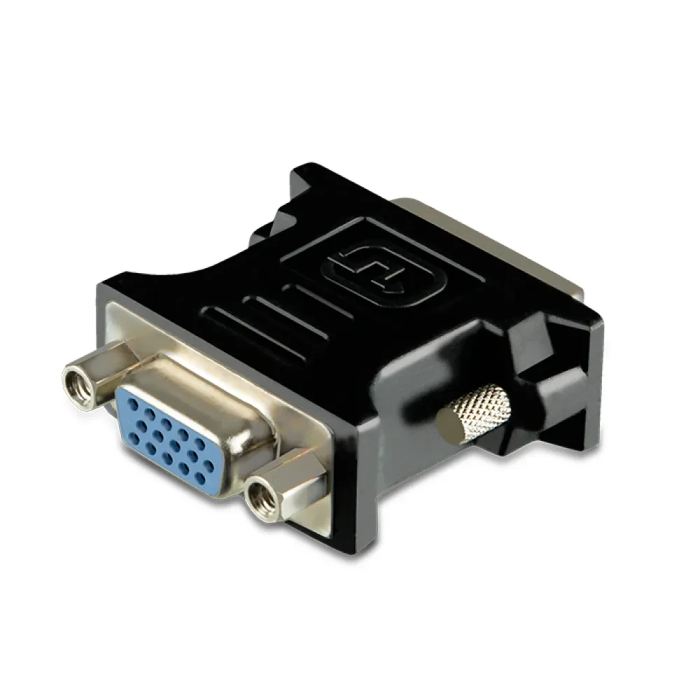 Видеоадаптер SVEN SV-015534, DVI-I (M) - VGA D-Sub (F), Чёрный